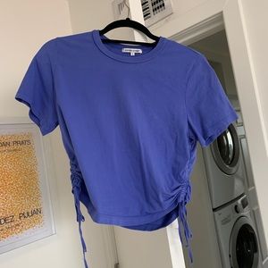 Cotton citizen blue side tie up tee